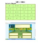 Đề thi violympic môn Toán Lớp 2 - Vòng 5 - Năm học 2013-2014 - Trường Tiểu học Kiền Bái